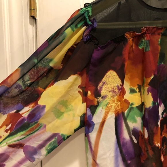 Lie Sheer Floral Blouse - Picture 3 of 13